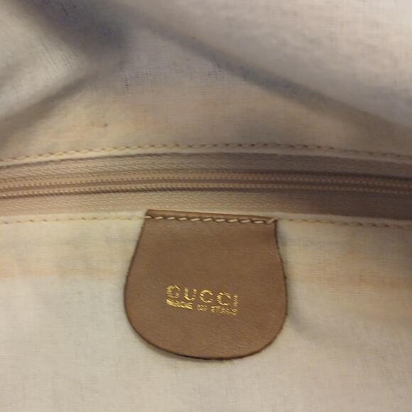 Authentic GUCCI Bamboo Leather Shoulder/Hand Bag Leather Brown Gold MSRP $1750 - Picture 2 of 16